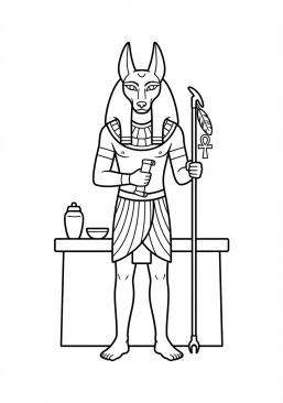 Découvrez tous les coloriages gratuits du thème Égypte Ancienne