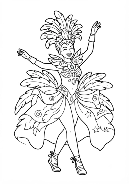 Découvrez tous les coloriages gratuits du thème Carnaval