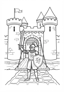 Découvrez tous les coloriages gratuits du thème Châteaux Forts