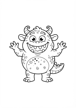 Découvrez tous les coloriages gratuits du thème Monstre Mignon