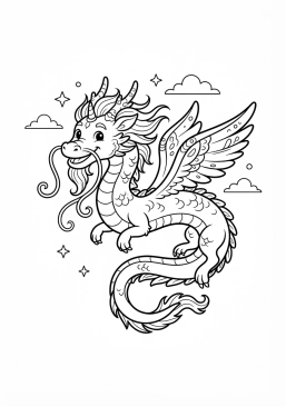 Découvrez tous les coloriages gratuits du thème Dragon