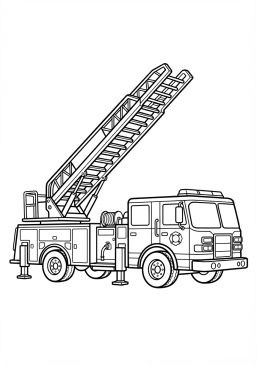 Découvrez tous les coloriages gratuits du thème Camion de Pompier