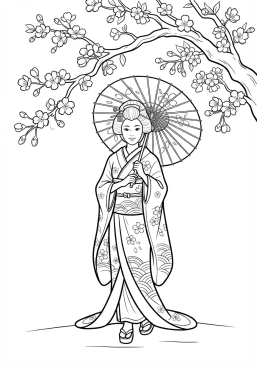 Découvrez tous les coloriages gratuits du thème Japon