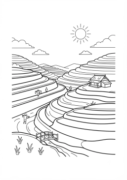 Découvrez tous les coloriages gratuits du thème Paysage