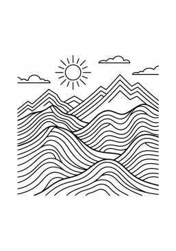 Découvrez tous les coloriages gratuits du thème Lignes et Motifs