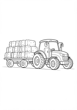 Découvrez tous les coloriages gratuits du thème Tracteur