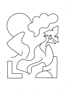 Coloriage Formes libres et épurées