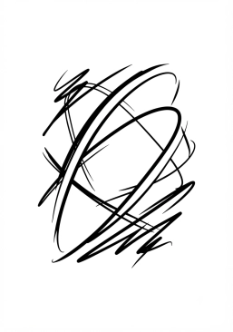 Coloriage Traces de pinceaux dynamiques
