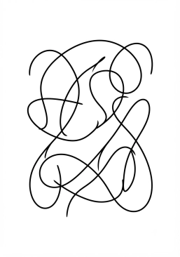 Coloriage Tracés libres et entrelacés