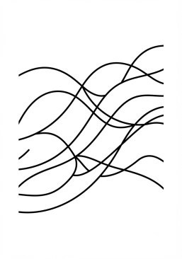 Coloriage Mouvement de vagues obliques