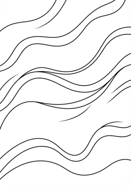 Coloriage Ondulations graphiques douces