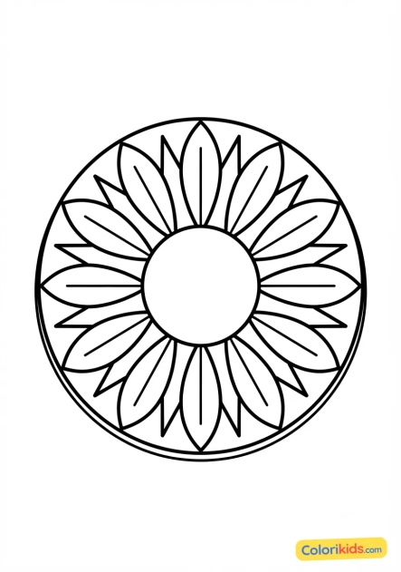 Coloriage à imprimer : mandala gouttes d'eau