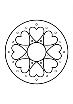 Coloriage Mandala étoile à 5 branches