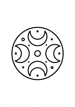 Coloriage Mandala spirale douce