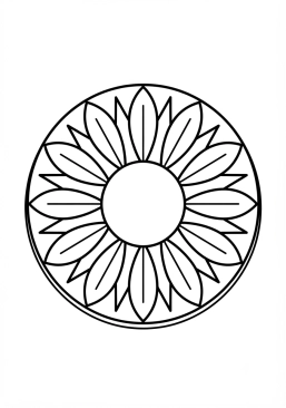 Coloriage Mandala gouttes d'eau