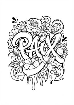 Coloriage Lettrage 