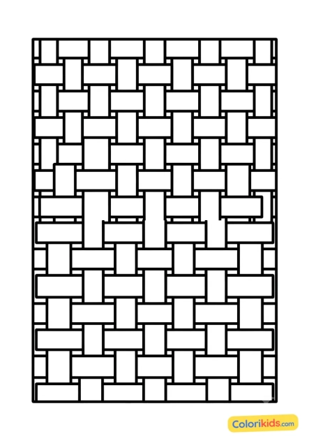 Coloriage à imprimer : vannerie serrée