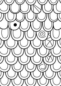 Coloriage Écailles de dragon