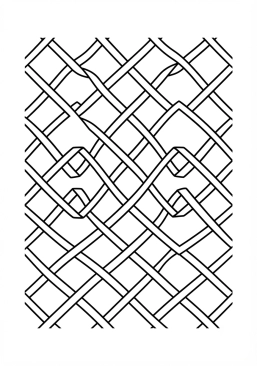 Coloriage Losangles entrelacés