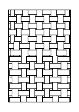 Coloriage Vannerie serrée
