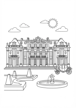 Coloriage Palais de Versailles