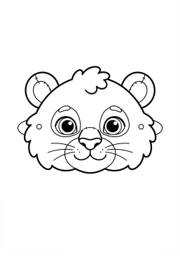 Voir le coloriage Masque d'animal sauvage en peluche douce