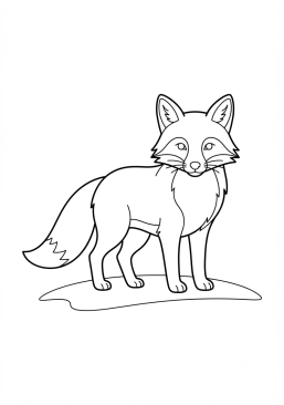 Desenho para colorir Raposa vermelha
