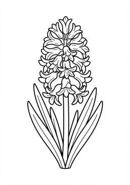 Coloriage Jacinthe parfumée