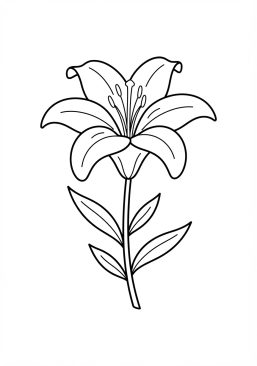 Coloriage Lys royal majestueux