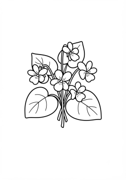 Coloriage Violette miniature