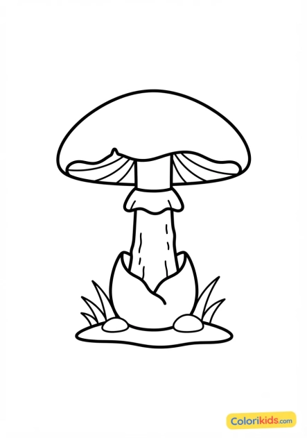 Coloriage à imprimer : amanite des Césars