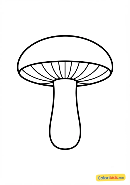 Coloriage à imprimer : russule charbonnière
