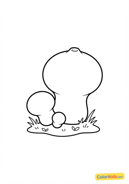 Coloriage à imprimer : vesse-de-loup globuleuse