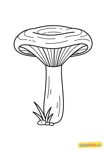 Coloriage à imprimer : lactaire délicieux