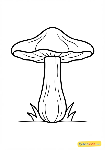 Coloriage à imprimer : tricholome prétentieux