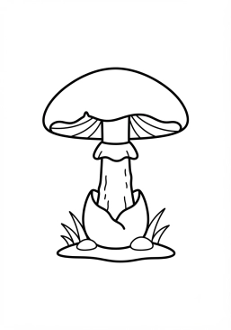 Coloriage Amanite des Césars