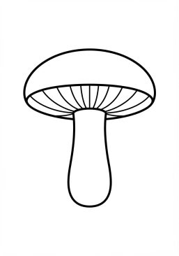 Coloriage Russule charbonnière