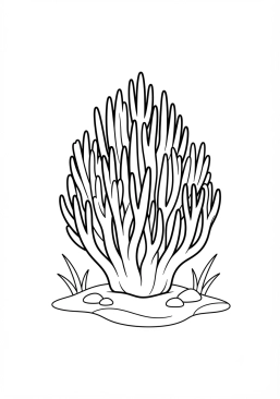 Coloriage Helvelle crépue