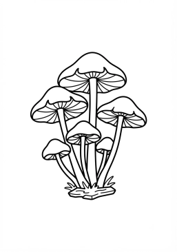 Coloriage Marasme des Oréades
