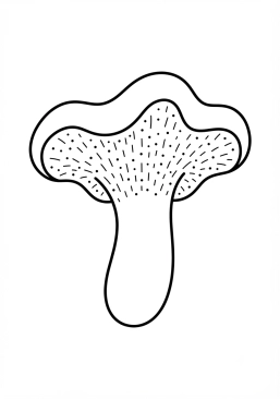 Coloriage Pied-de-mouton avec ses aiguillons