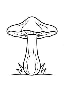 Coloriage Tricholome prétentieux