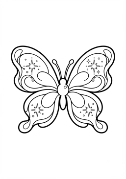 Coloriage Nébuleuse en forme de papillon