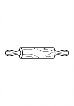 Coloriage Rouleau à pâtisserie classique