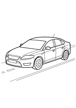 Coloriage Voiture banalisée d'intervention
