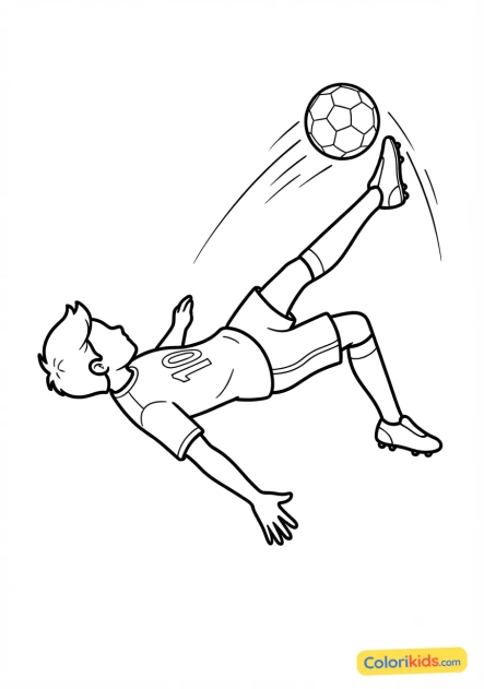 Dibujo para colorear para imprimir: espectacular chilena acrobática