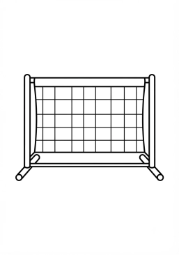 Voir le coloriage Filet de mini-tennis pour enfants