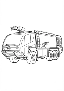 Voir le coloriage Camion feux d'hydrocarbures et aéroportuaire (VMA)