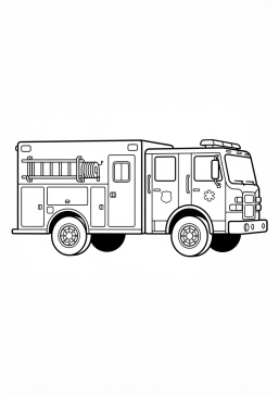 Voir le coloriage Camion de premiers secours et de secours routier