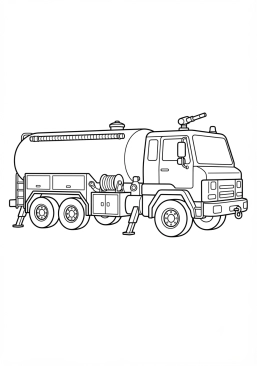 Voir le coloriage Camion-citerne lourd d'intervention urbaine
