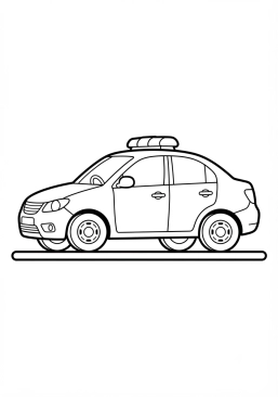 Voir le coloriage Voiture de police municipale de proximité